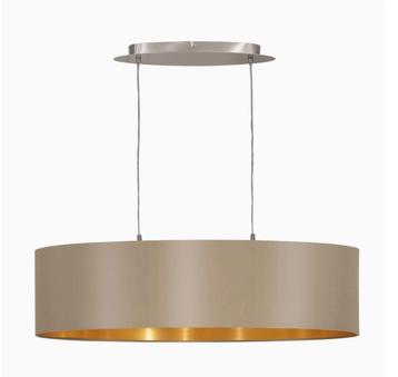 Taupe/beige hanglamp met gouden binnekant beschikbaar voor biedingen