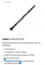 Uebel klarinet in A tweedehands gevraagd, Ophalen of Verzenden, Zo goed als nieuw