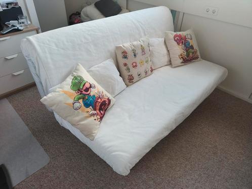 IKEA PS Slaapbank, Huis en Inrichting, Slaapkamer | Slaapbanken, Gebruikt, 160 cm, 200 cm, Tweepersoons, Wit, Ophalen