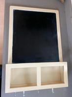 School/magneetbord met opbergvak en kapstokhaakjes, Huis en Inrichting, Gebruikt, Minder dan 100 cm, Hout, Ophalen