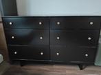 Grote dubbele commode met 6 lades, Ophalen, Gebruikt, 100 tot 150 cm, Vintage