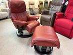 Stressless relax stoel relaxfauteuil gratis bezorgd, Huis en Inrichting, Fauteuils, Verzenden, Zo goed als nieuw, Leer