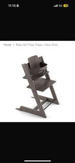 Stokke trip trap hazey grey, Kinderen en Baby's, Kinderstoelen, Ophalen of Verzenden, Zo goed als nieuw, Meegroeistoel