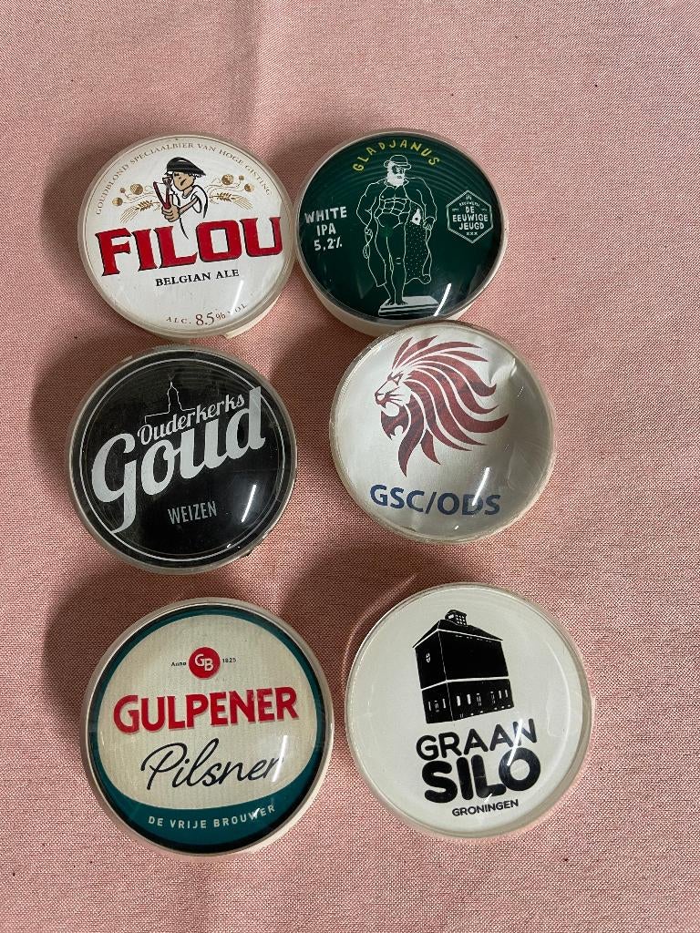 Taplenzen Filou/Gulpener en andere merken, Verzamelen, Biermerken, Ophalen of Verzenden, Gebruikt, Overige merken