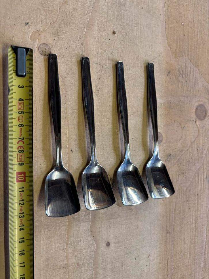 WMF lepeltjes roestvrij staal – set van 4, Huis en Inrichting, Keuken | Bestek, Gebruikt, Bestekset, Rvs of Chroom, Ophalen of Verzenden