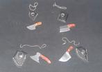 4x Mini Chefmes Sleutelhangers, Ophalen of Verzenden, Nieuw