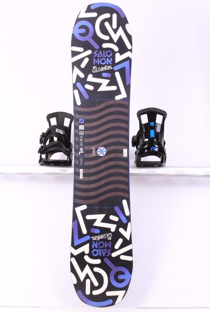 130 kinder snowboard SALOMON EL CAPITAN, FLAT/ROCKER, Sport en Fitness, Snowboarden, Gebruikt, Board, Verzenden