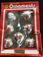 Vintage kunststof kerstballen en piek, Diversen, Kerst, Ophalen of Verzenden, Gebruikt