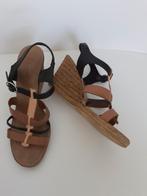 Leren Cypres dames sandalen 41, Bruin, Cypres, Zo goed als nieuw, Sandalen of Muiltjes