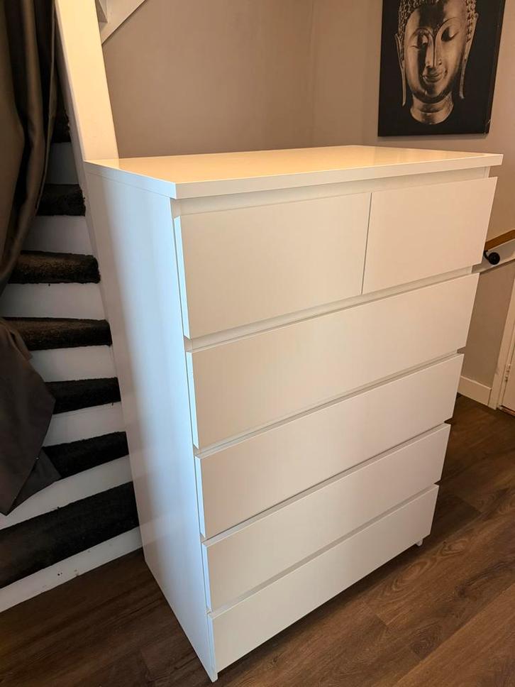 IKEA Malm ladekast, Huis en Inrichting, Kasten | Ladekasten, Gebruikt, 100 tot 150 cm, 50 tot 100 cm, 25 tot 50 cm, Kunststof