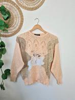 Vintage patched 80s truitje M, Kleding | Dames, Vintage, Ophalen of Verzenden, Zo goed als nieuw, Maat 38/40 (M)