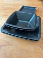 5x IKEA Mat Zwarte diepe borden nog nieuw, Huis en Inrichting, Ophalen, Zo goed als nieuw, Bord(en), Overige stijlen