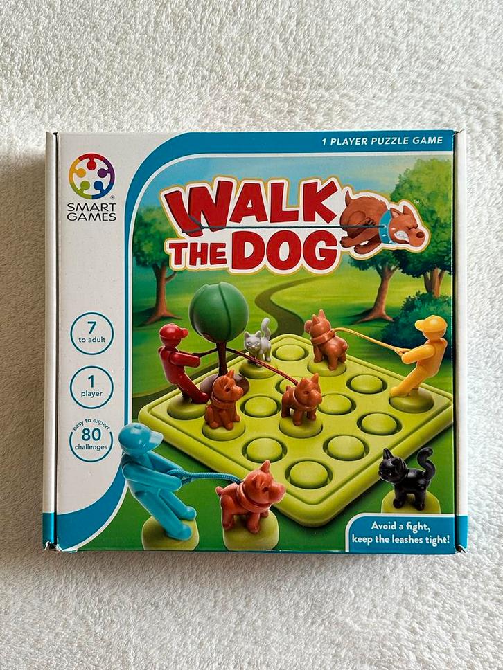Walk the Dog Junior Smart Games Puzzel, Hobby en Vrije tijd, Gezelschapsspellen | Bordspellen, Zo goed als nieuw, Een of twee spelers
