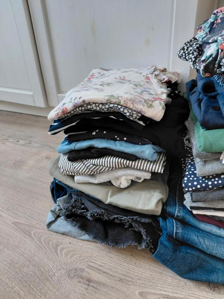 Zwangerschapskleding pakket Maat S/M zomer, Kleding | Dames, Positiekleding, Zo goed als nieuw, Jurk, Maat 36 (S), Blauw, Ophalen