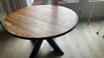 Ronde eetkamer tafel, Huis en Inrichting, Tafels | Eettafels, Ophalen, Gebruikt, Rond, Metaal
