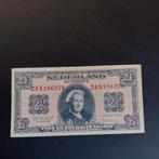2,5 gulden biljet² muntbiljet uit 1945. ZF+, Ophalen of Verzenden, 2½ gulden, Los biljet
