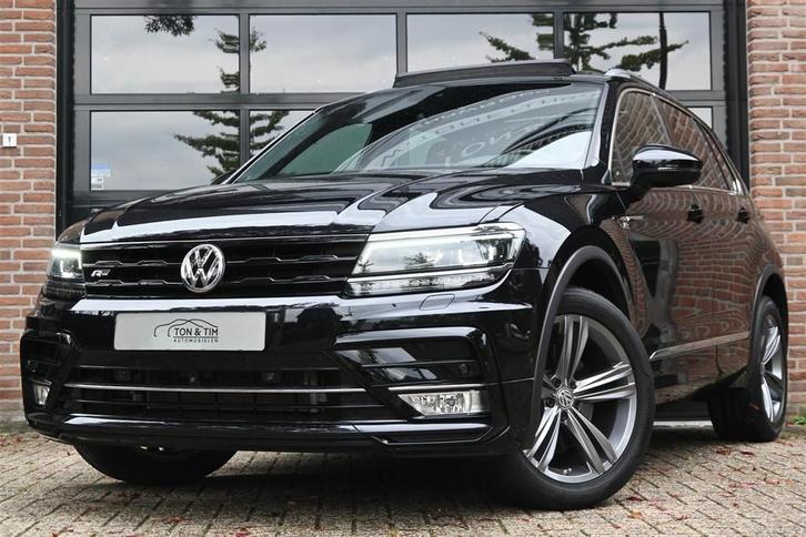 Volkswagen Tiguan 2.0 TSI 4Motion 2x R-LINE Virtual Trekhaak, Auto's, Volkswagen, Bedrijf, Te koop, Tiguan, 360° camera, 4x4, ABS