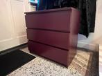IKEA Malm ladekast 80x78 cm - wijnrood, Huis en Inrichting, Kasten | Dressoirs, Ophalen, Overige materialen, Gebruikt, 50 tot 100 cm
