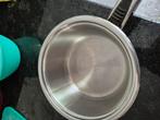 Steelpannetje 18 cm Voor inductie of gas, Huis en Inrichting, Keuken | Potten en Pannen, Ophalen of Verzenden, Rvs, Kookpan of Snelkookpan
