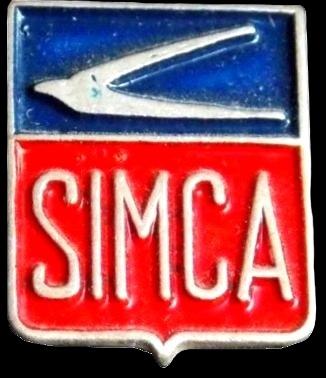 Simca (Pako) speld- klein, Verzenden, Zo goed als nieuw, Transport, Speldje of Pin
