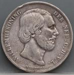 Zilveren rijksdaalder 1863 - 2 1/2 gulden 1863 ZELDZAAM, Postzegels en Munten, Munten | Nederland, Koning Willem III, Verzenden