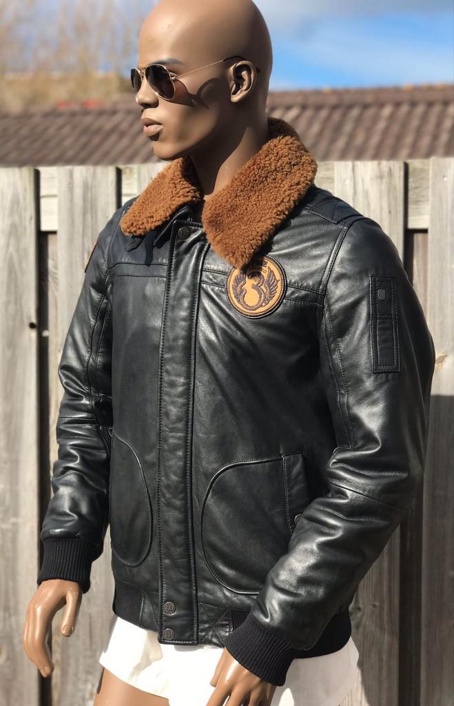 PME Legend limited edition A-28 Hudson leren jas (M) zgan, Kleding | Heren, Jassen | Winter, Zo goed als nieuw, Maat 48/50 (M)