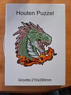 Puzzel draak, hout, 147 stukjes, Ophalen of Verzenden, Minder dan 500 stukjes, Zo goed als nieuw