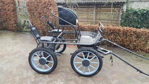 Enkelspan marathonwagen voor grote pony, Dieren en Toebehoren, Rijtuigen en Koetsen, Zo goed als nieuw, Marathonwagen, Pony