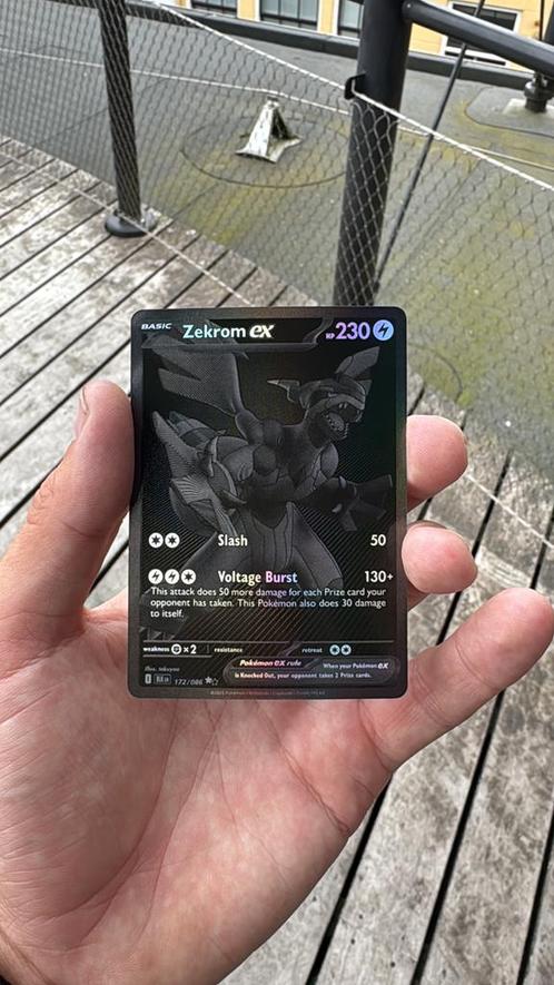 Zekrom ex - Full Art - 172/086 - Pokémon kaart, Hobby en Vrije tijd, Verzamelkaartspellen | Pokémon, Zo goed als nieuw, Losse kaart