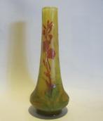 Antiek art nouveau cameo glazen vaas Daum Nancy, bloemen, Verzenden