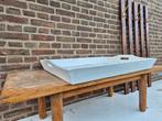 Groot Houten Dienblad - Wit, Huis en Inrichting, Woonaccessoires | Dienbladen, Ophalen, Gebruikt, Rechthoekig, Hout