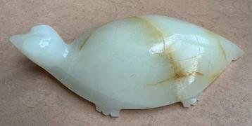 Fraai beeldje van een schildpad (onyx?)   beschikbaar voor biedingen