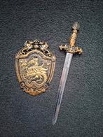 Plastic zwaard en schild carnaval, Ophalen of Verzenden, Zo goed als nieuw, Jongen of Meisje