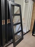 83x201,5cm Binnendeur stomp zwart ral9005 incl blank glas, Ophalen, 80 tot 100 cm, ., Binnendeur