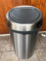 Brabantia Touch 60L, Huis en Inrichting, Woonaccessoires | Prullenbakken, Ophalen, Gebruikt, 50 tot 75 cm, 40 liter of meer