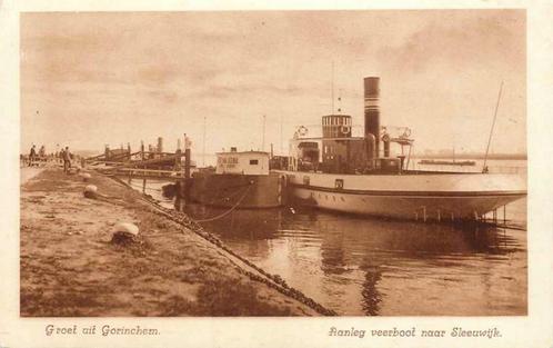 (377-615-013) Gorinchem Aanleg veerboot naat Sleeuwijk, Verzamelen, Ansichtkaarten | Nederland, Zuid-Holland, Verzenden