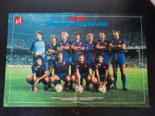 Oude poster FC Barcelona 1984/85, Verzamelen, Sportartikelen en Voetbal, Zo goed als nieuw, Poster, Plaatje of Sticker, Buitenlandse clubs