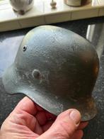Duitse dd helm camo genaamd, Verzamelen, Ophalen of Verzenden, Landmacht, Duitsland, Helm of Baret