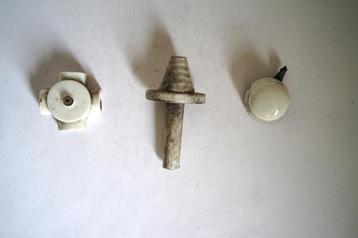 vintage antiek porselein wit centraaldoos einddoos beschikbaar voor biedingen