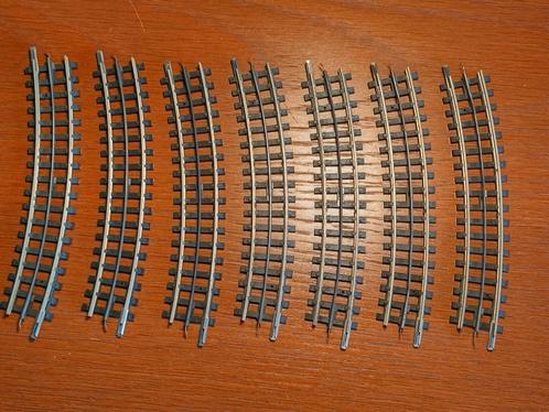 Trix Express 4314 - Gebogen rails (7x), Hobby en Vrije tijd, Modeltreinen | H0, Gebruikt, Rails, Gelijkstroom, Trix, Ophalen of Verzenden