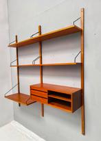 Deens vintage jaren 60 teak Royal Cadovius wandsysteem, Huis en Inrichting, Kasten | Wandmeubels, Ophalen, Gebruikt, 150 tot 200 cm