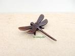 161* libelle M brons (Boven €75 geen verzendkosten), Tuin en Terras, Ophalen of Verzenden, Nieuw, Overige materialen, Dierenbeeld