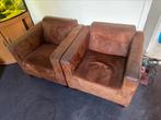 2 bruine stoelen, Huis en Inrichting, Stoelen, Ophalen, Gebruikt