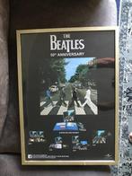 Beatles Abbey Road Poster ingelijst., Rechthoekig Staand, Met lijst, Ophalen of Verzenden, Zo goed als nieuw