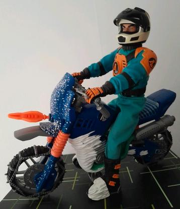 Vintage Action Man Polar Bike Arctic Motocross + Rider beschikbaar voor biedingen