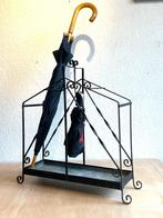 Paraplubak vintage metaal zink zwart jaren 50 60 70, Huis en Inrichting, Woonaccessoires | Paraplubakken, Ophalen of Verzenden