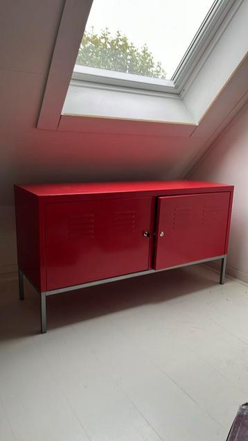 IKEA PS locker kast dressoir - rood - gebruikt beschikbaar voor biedingen