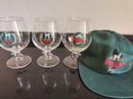3 palm bier glazen met paard 2 verschillende motieven & Pet, Ophalen of Verzenden, Zo goed als nieuw, Glas of Glazen