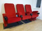 Pathe bioscoop stoelen x3, Huis en Inrichting, Stoelen, Ophalen, Stof, Gebruikt, Drie