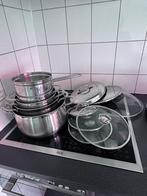 Pannen set, Ophalen of Verzenden, Zo goed als nieuw, Rvs, Pannenset